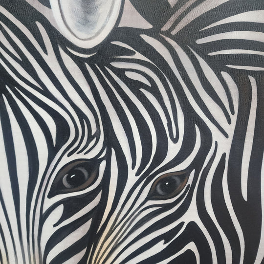 Zebra Harmony - Hand Painted Art - MTO-418