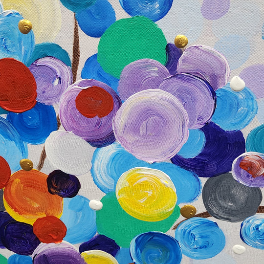 Circle of Life - Hand Painted Art Size 90x90cm