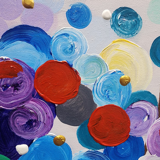 Circle of Life - Hand Painted Art Size 90x90cm