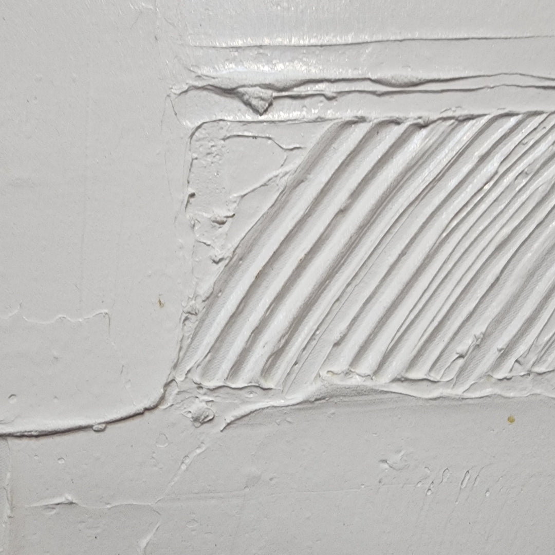 Textured Impasse - Stunning Neutral Modern Abstract With Thick Textural Elements, Size 60x90cm