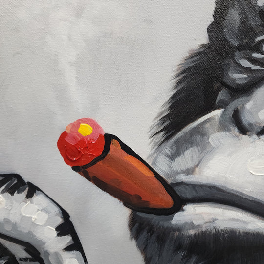 Hand Painted ART, Ready to hang, Size 100x100cm MTO566