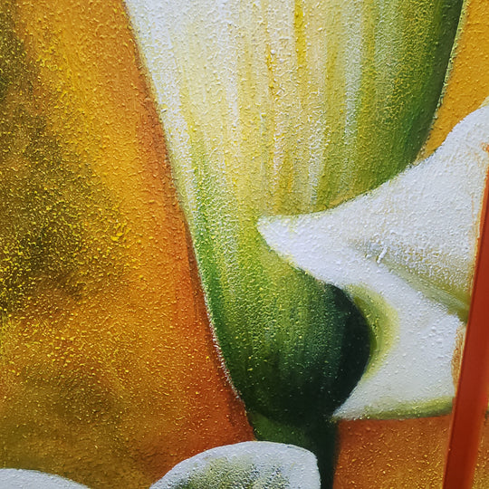 Golden Calla Harmony (3-Piece Set) - Hand Painted Art Set - MTO-452