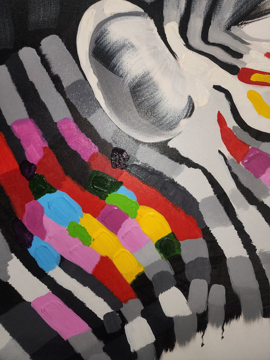 Hand Painted ART, Ready to hang, Size 90x120cm MTO539