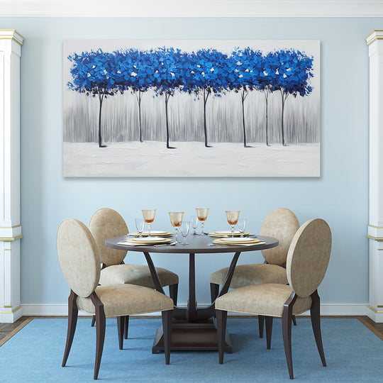 Sapphire Amongst Grey - Hand Painted Artwork - YA495