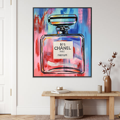 Coloured Perfume - Stunning Chanel Themed Art - 100x120cm