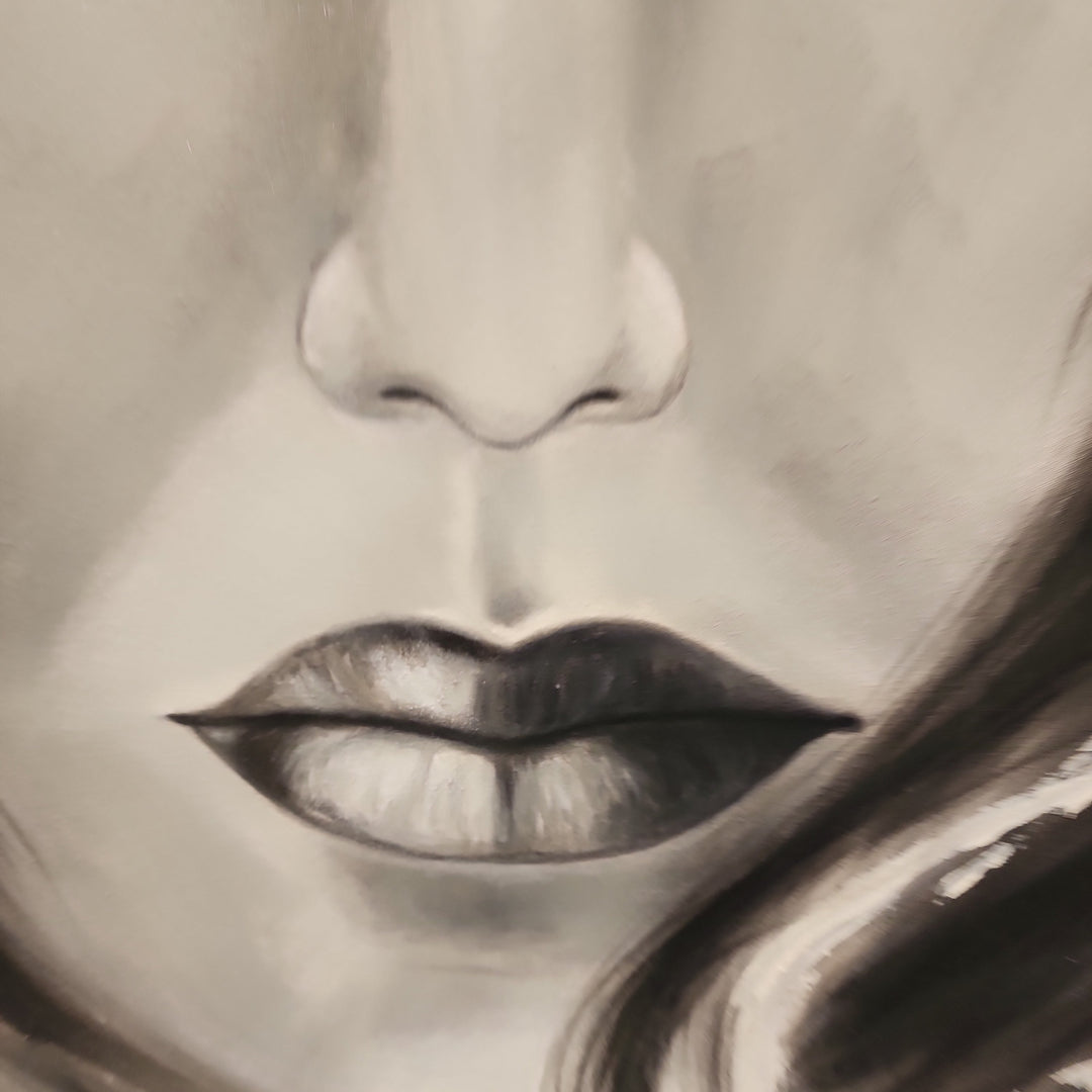 Portrait of a Girl - Beautiful Portrait of a Young Girl Size 100x120cm