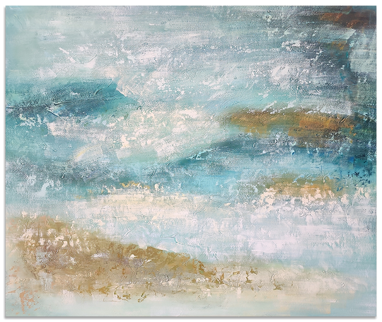 Essence of The Shore - Stunning Textural Hand Painted Art
