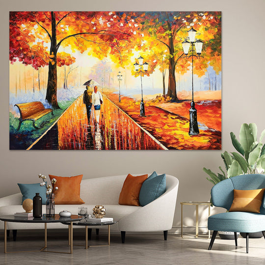 A Walk Through Bliss - Large Scale Palette Knife Oil Painting 150x230cm