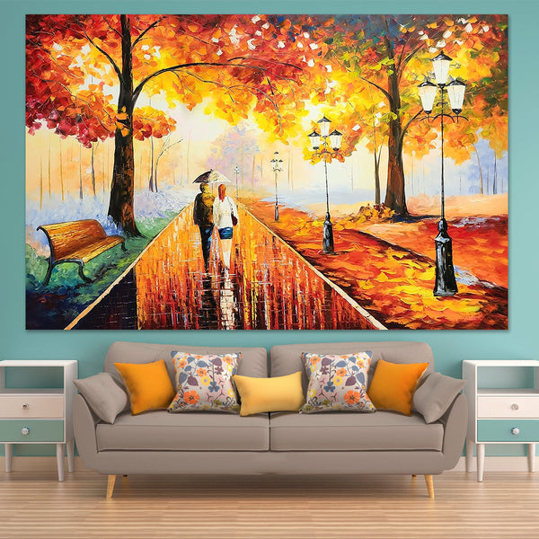 A Walk Through Bliss - Large Scale Palette Knife Oil Painting 150x230cm