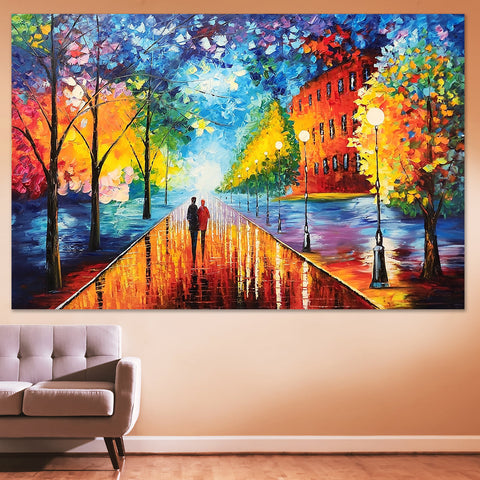 Captivated By Tranquility - Large Scale Palette Knife Oil Painting 150x230cm