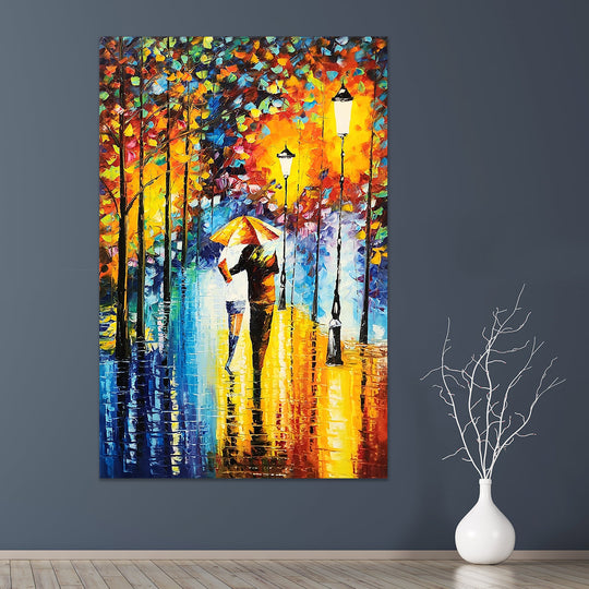 The Warmth of Love - Romantic Palette Knife Oil Painting Size 100x150cm