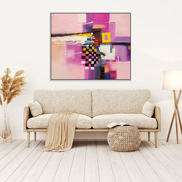Spectacle of the Finish - Beautiful, lusciously colourful Modern Abstract Art in Size 100x120cm