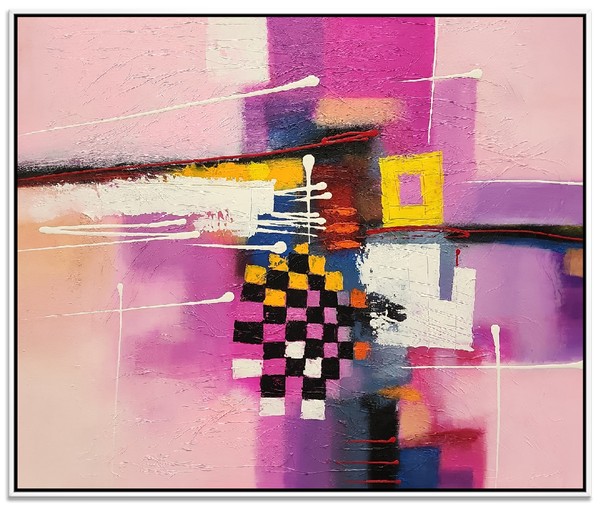 Spectacle of the Finish - Beautiful, lusciously colourful Modern Abstract Art in Size 100x120cm