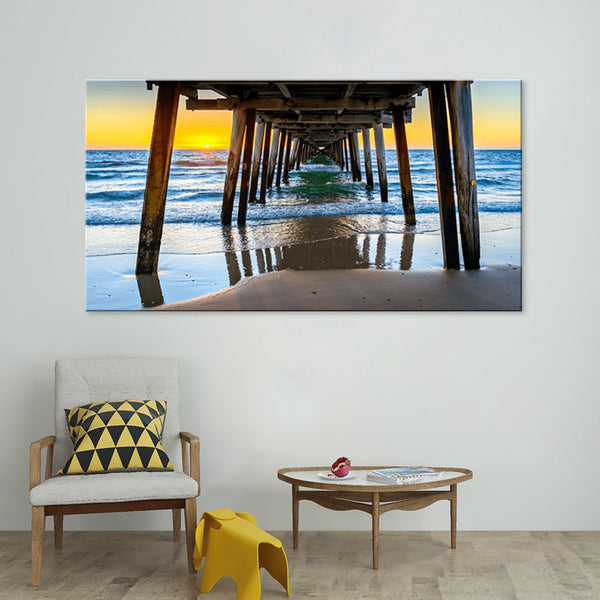 Sunset at Henley Beach - Canvas Print ART - CN101 - 80x150cm