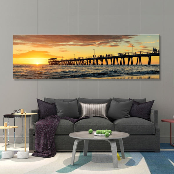 Henley Beach Jetty at Sunset - Canvas Print ART - CN121