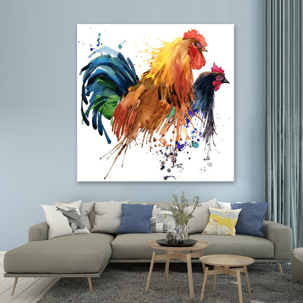 Chickens - Canvas Print ART-CN156-60x60cm