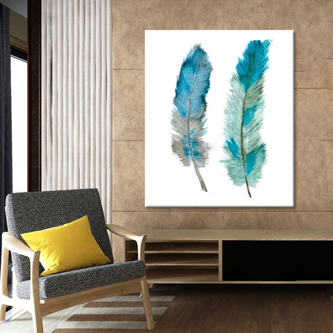 Two Feathers of Ether 2(of2) - Canvas Print ART-CN161-50x60cm