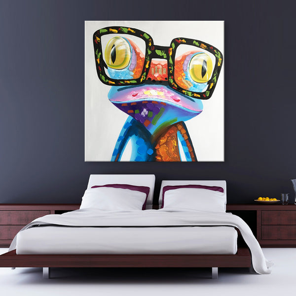 Professor Frog - Canvas Print ART - CN321 - 60x60cm