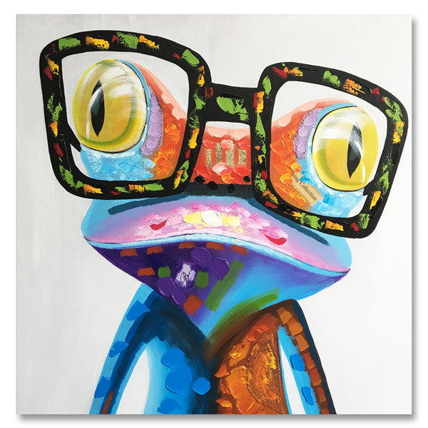 Professor Frog - Canvas Print ART - CN321 - 60x60cm