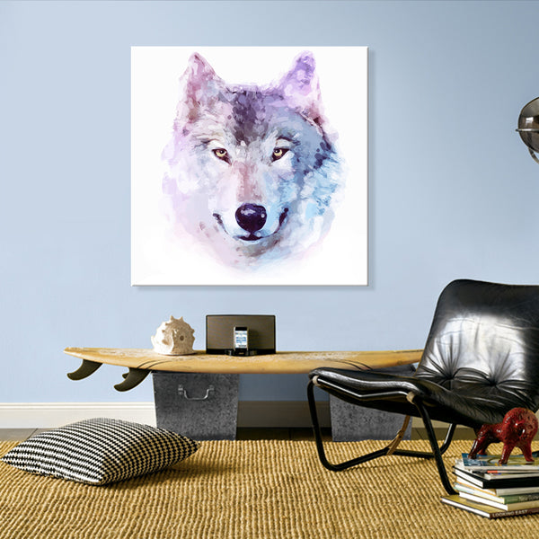 Portrait of a Wolf - Canvas Print ART - CN329 - 60x60cm