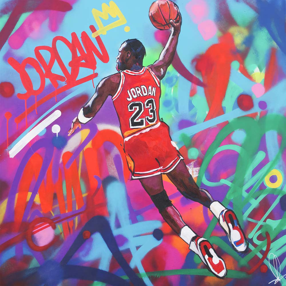 Michael Jordan - Ready to hang Canvas Print - CN583 - 75x75cm