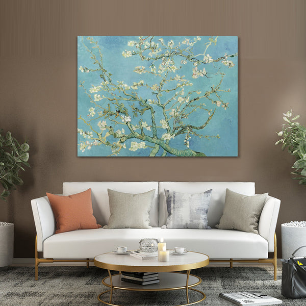 Van Gogh Blossoming Almond Blossom - Embellished Canvas Art - EA327