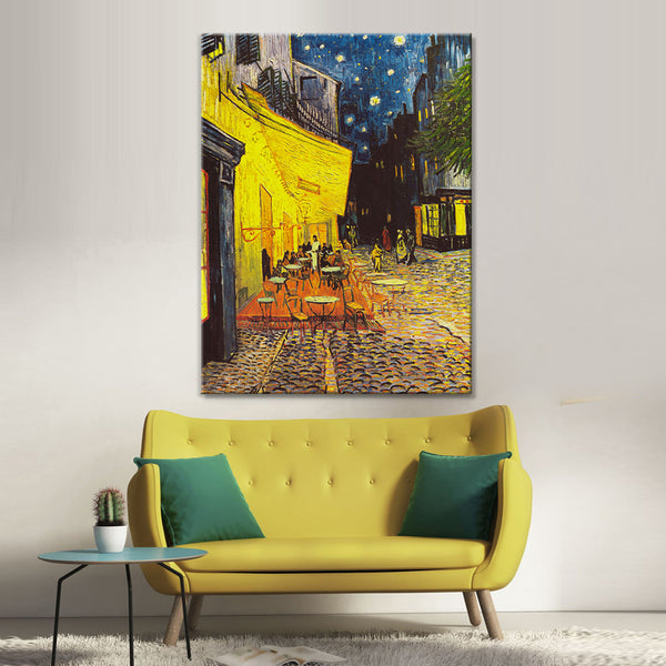 Van Gogh Cafe Terrace - Embellished Canvas Art - EA328-75x100