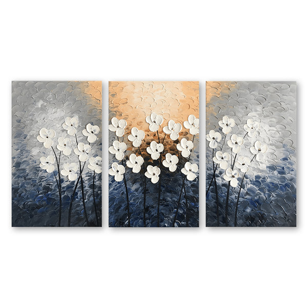White of Night - Multi Panel Art - GP108