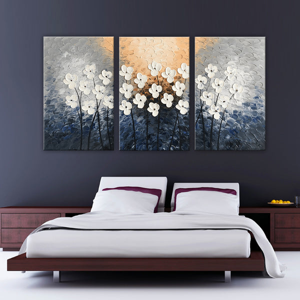 White of Night - Multi Panel Art - GP108