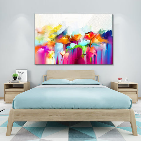 Abstract Florals - Large Scale Canvas Art - JP330 - 150x230cm