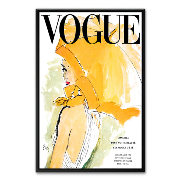 Vogue Umbrella - Shadow Framed Art - TOP195 - 60 x 90cm