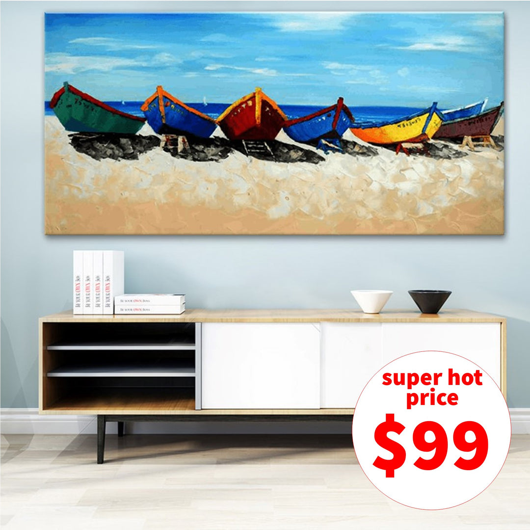 Boats by the Beach - YA514