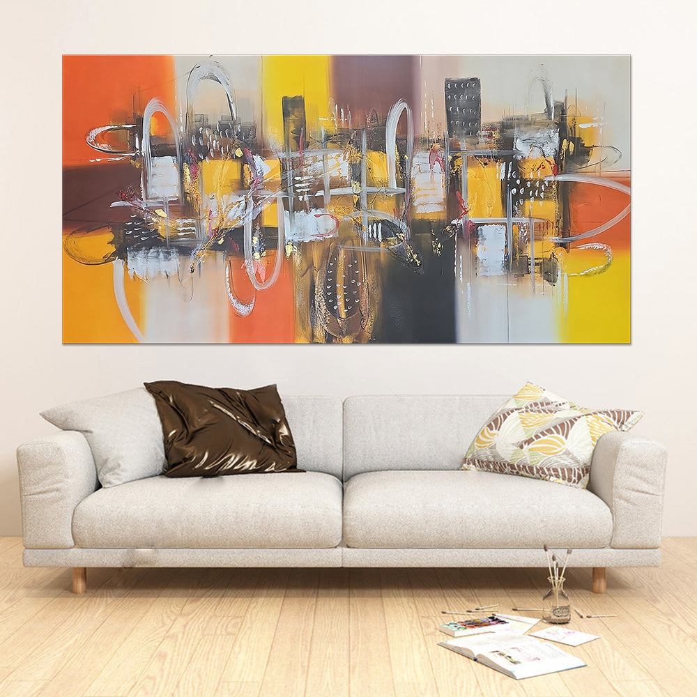Emboldened Gestures - Modern Abstract Art with a Striking Gestural Painterly Quality