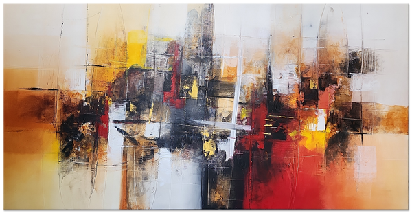 A Bold Coalesce - Stunning Earthy toned Modern Abstract
