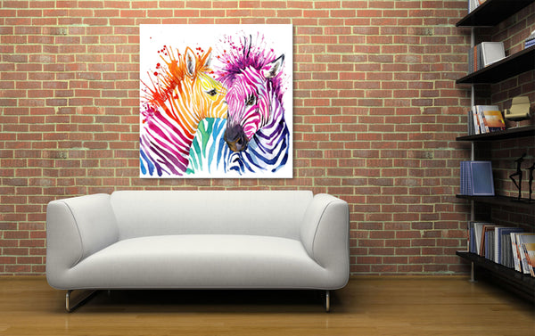 Stripes & Bliss - Canvas Print ART-CN157-60x60cm