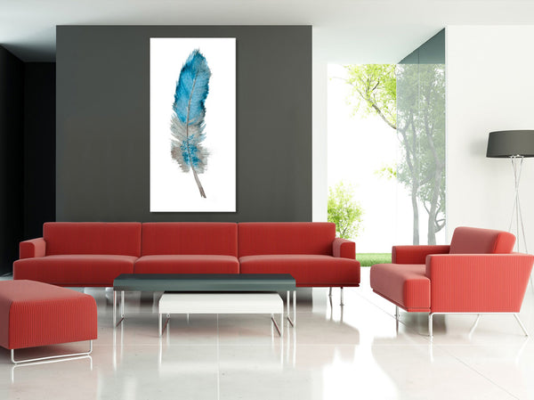 Feather of Ether 1(of3) - Canvas Print ART-CN159A-40x80