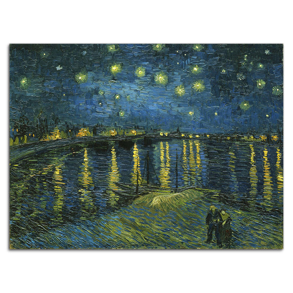 Starry Night Over the Rhone - Van Gogh Canvas Print - JP197